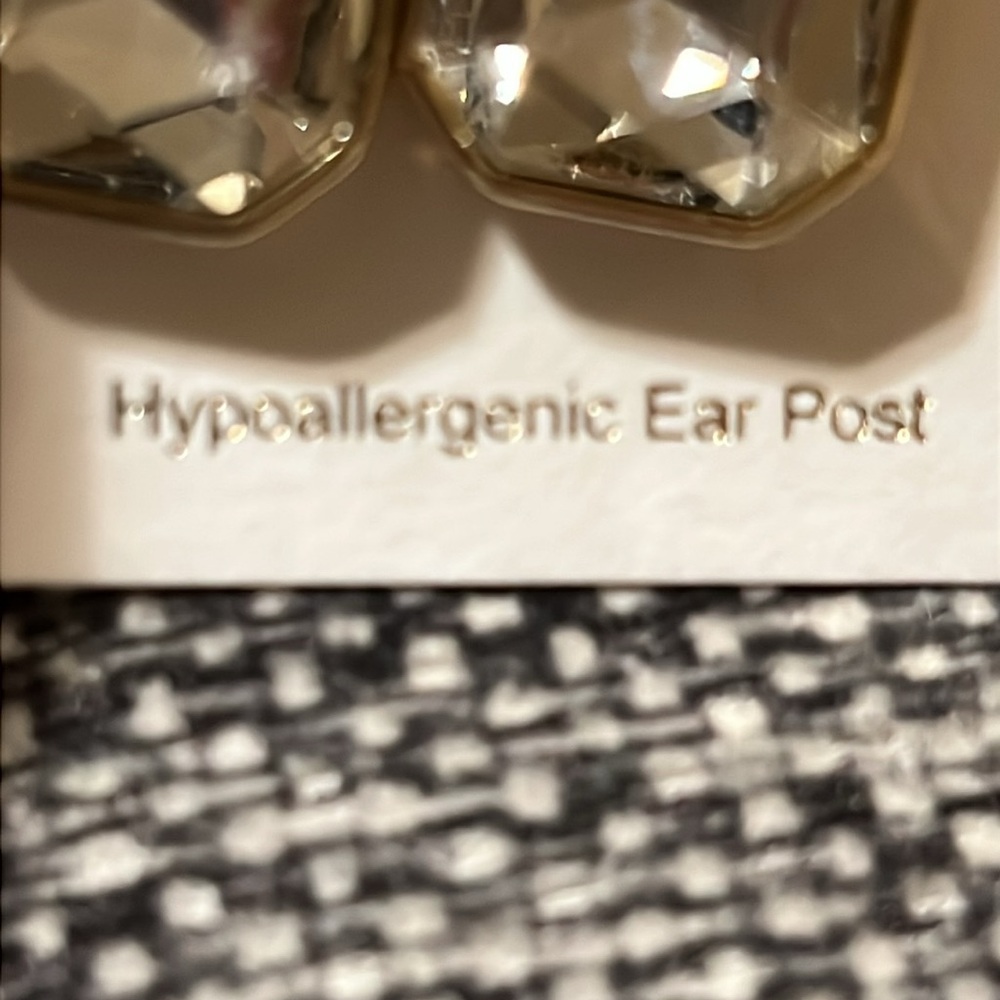 NWT J Crew Crystal drop statement earrings - Picture 3 of 6